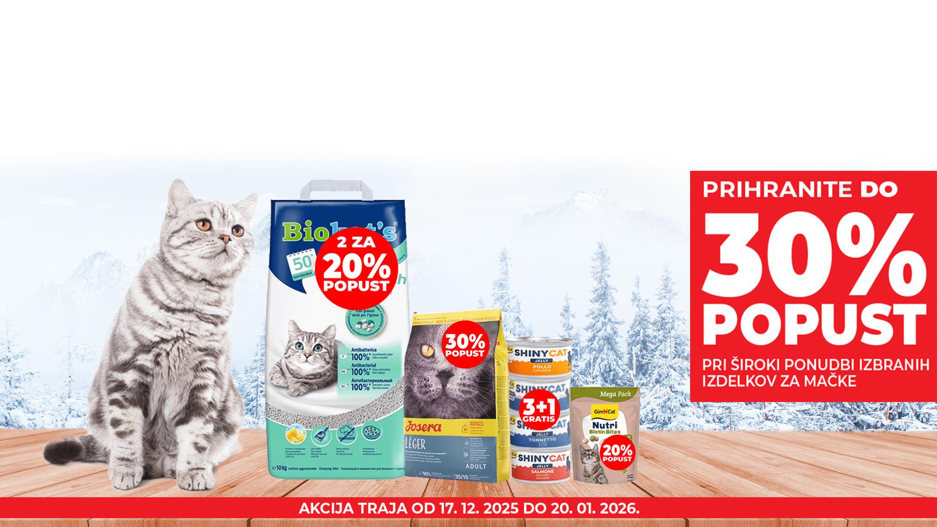 MAČKE AKCIJA DECEMBAR 2025
