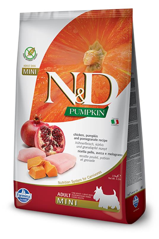 N&D GF PM Dog Chicken&Pomegranate Adult Mini 800g